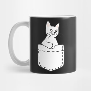 White Cat Mug